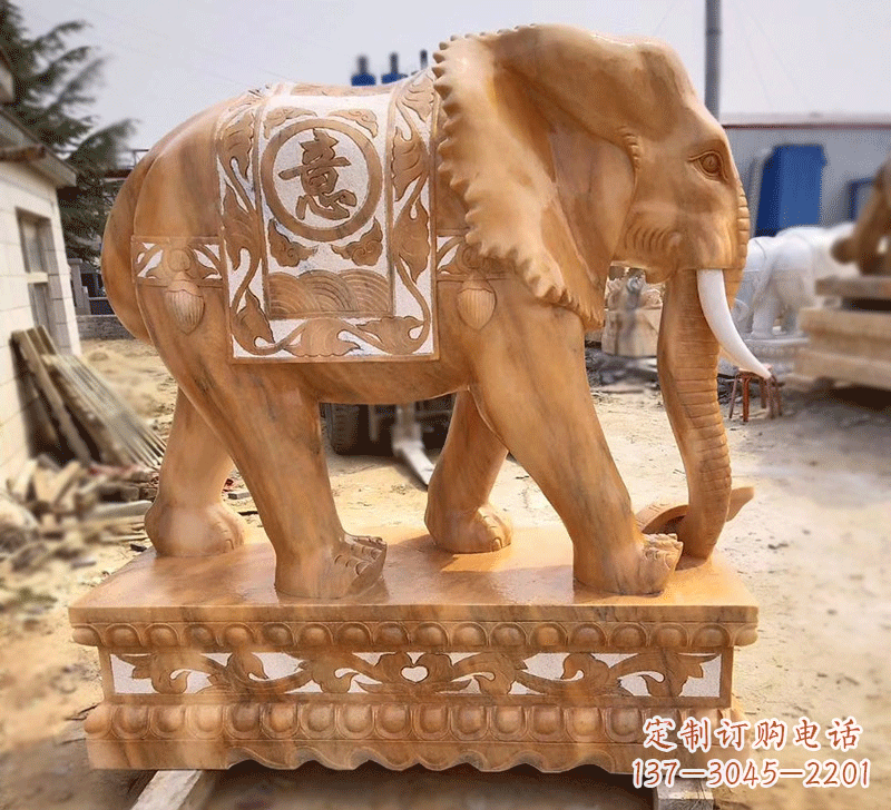 上海雕刻石雕大象