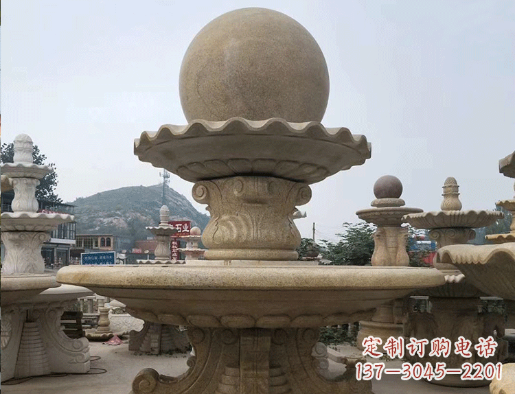 上海石雕汉白玉喷泉