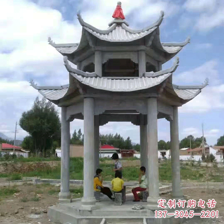 上海中式庭院石凉亭