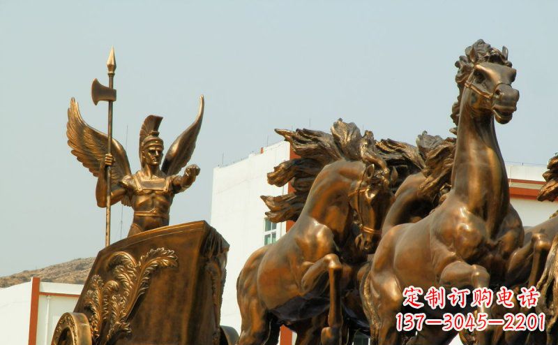上海阿波罗战车广场景观铜雕