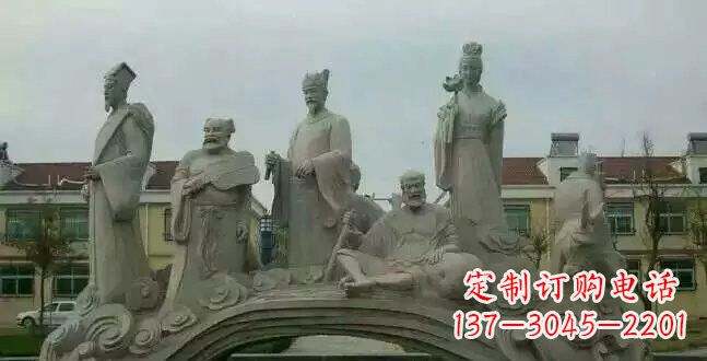 上海八仙过海石雕222