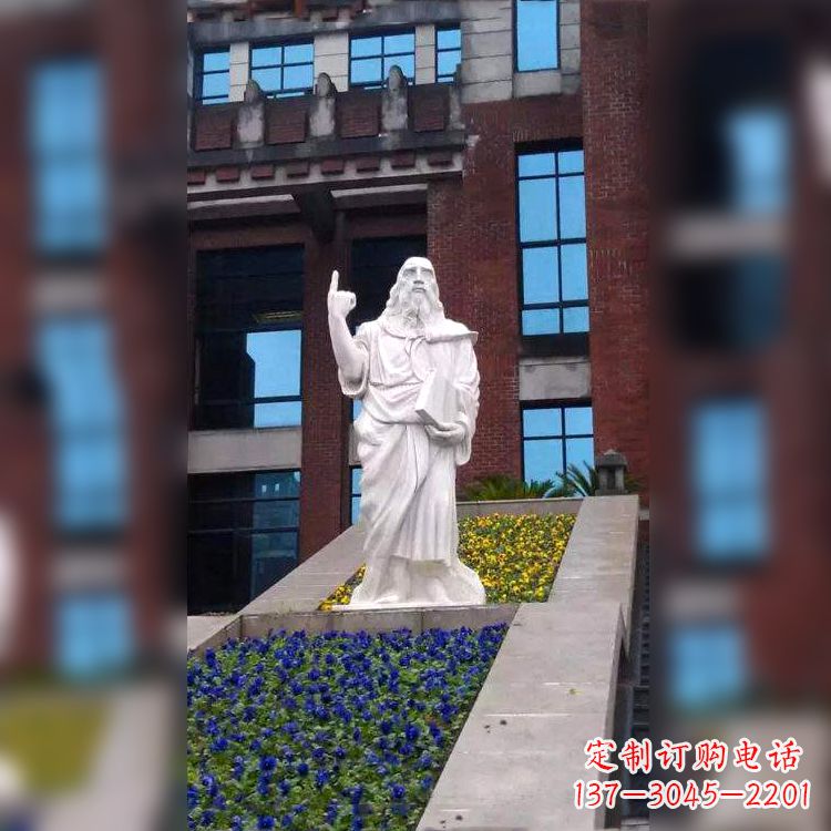 上海柏拉图精美石雕像,传承哲学大师的精神