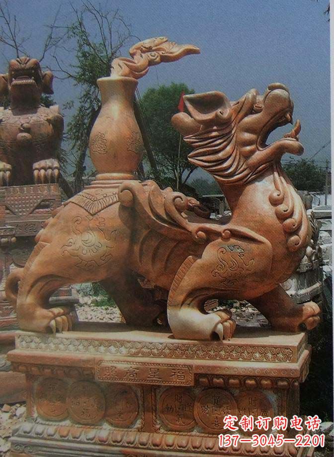上海古典麒麟大理石雕塑