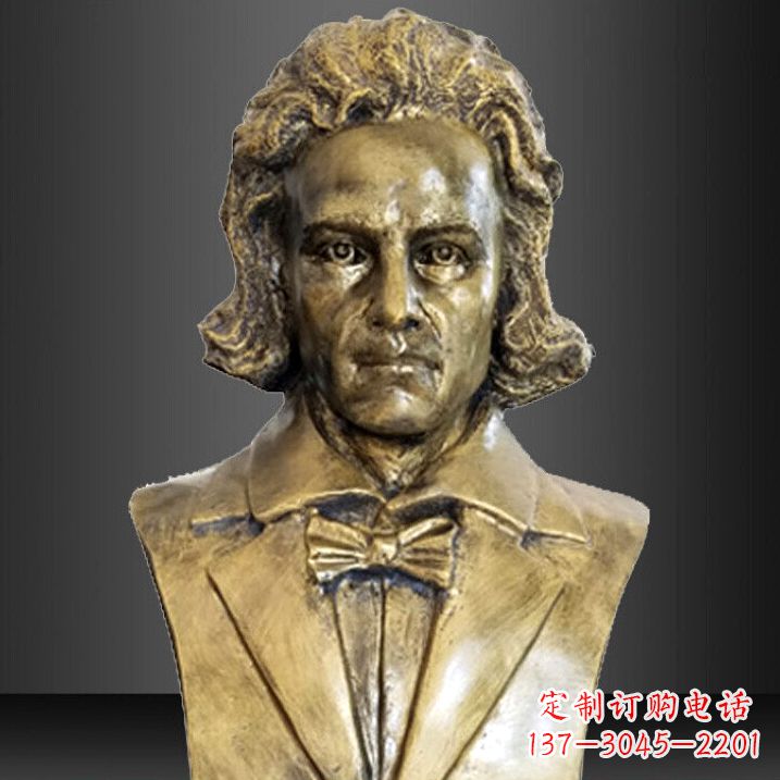 上海贝多芬纯铜铸造名人胸像