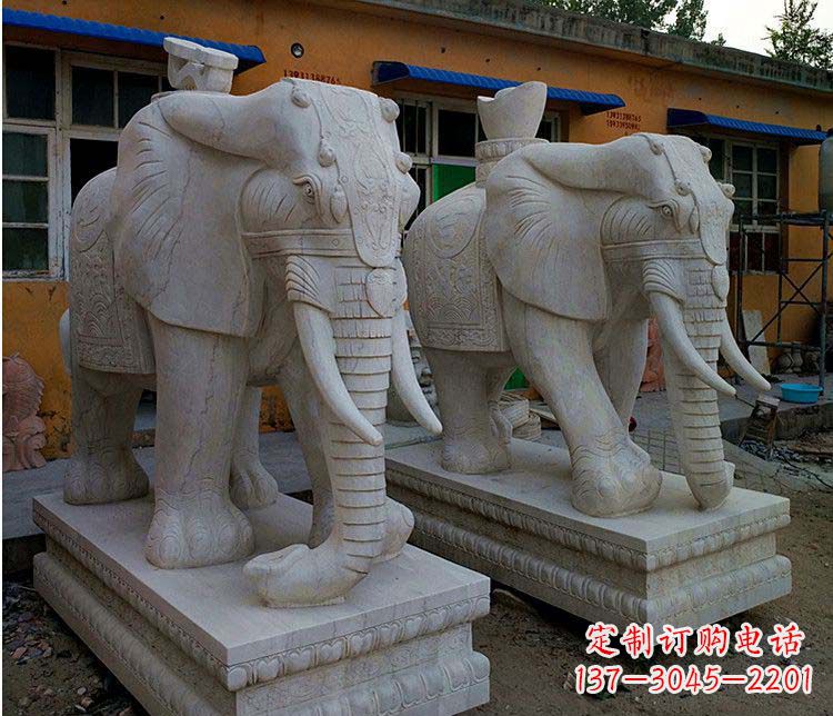 上海新“大象招财石雕”