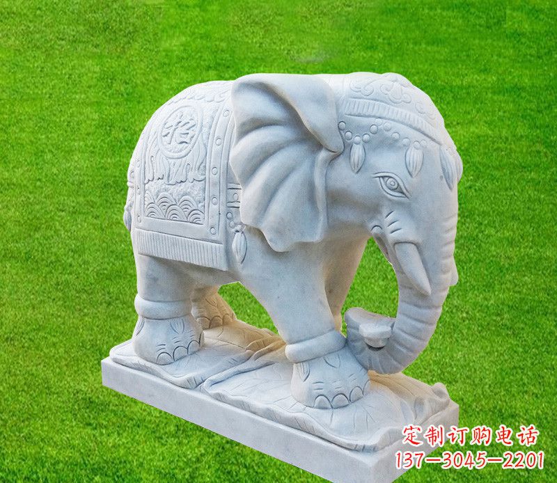 上海雕刻精美大象石雕