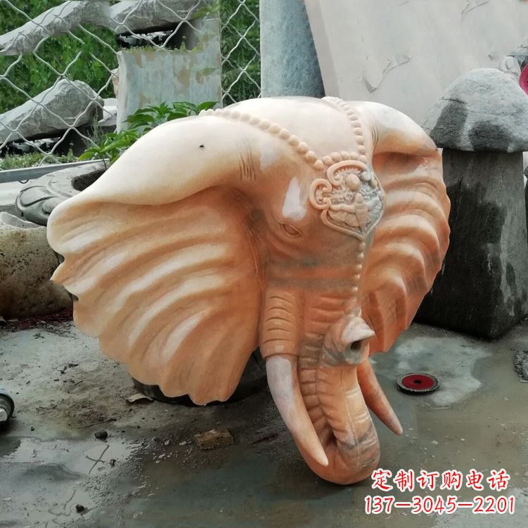 上海精美大象头雕塑