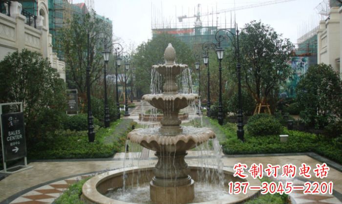 上海别墅景观大型喷泉石雕 (2)