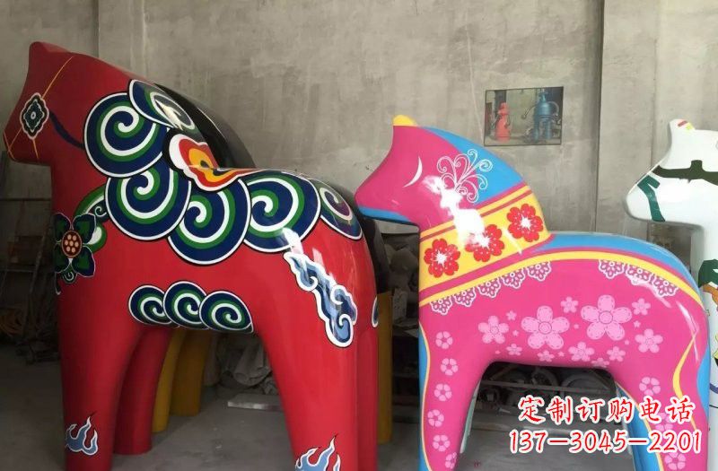 上海新颖独角兽彩绘玻璃钢装饰品