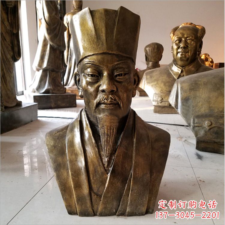 上海玻璃钢苏轼头像雕塑