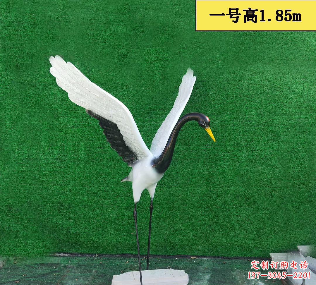 上海仙鹤雕塑玻璃钢仿真景观动物雕塑