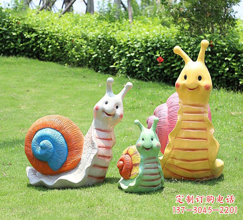 上海玻璃钢蜗牛雕塑精美艺术品