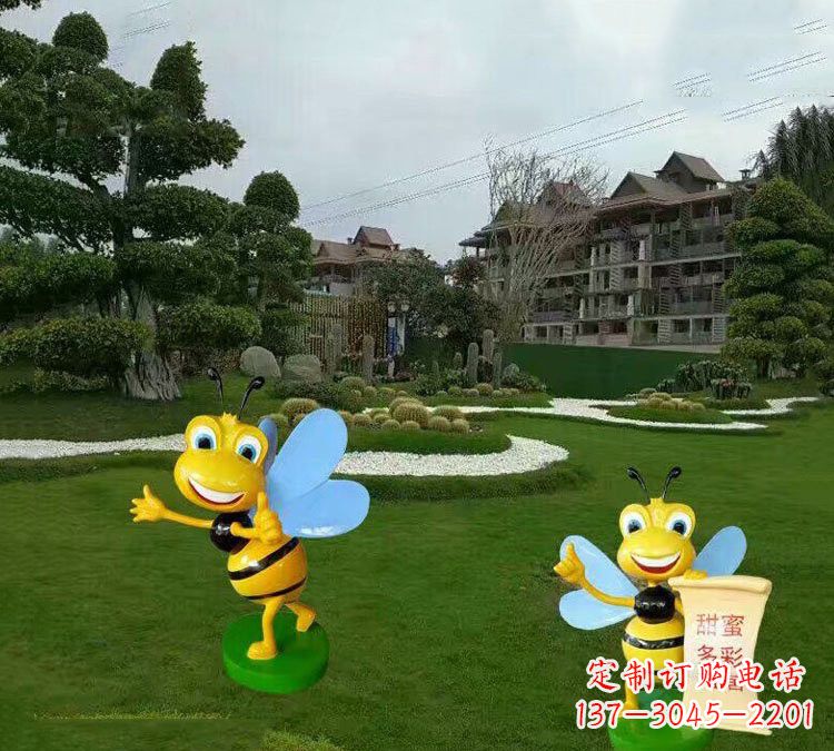 上海精美的玻璃钢卡通小蜜蜂雕塑