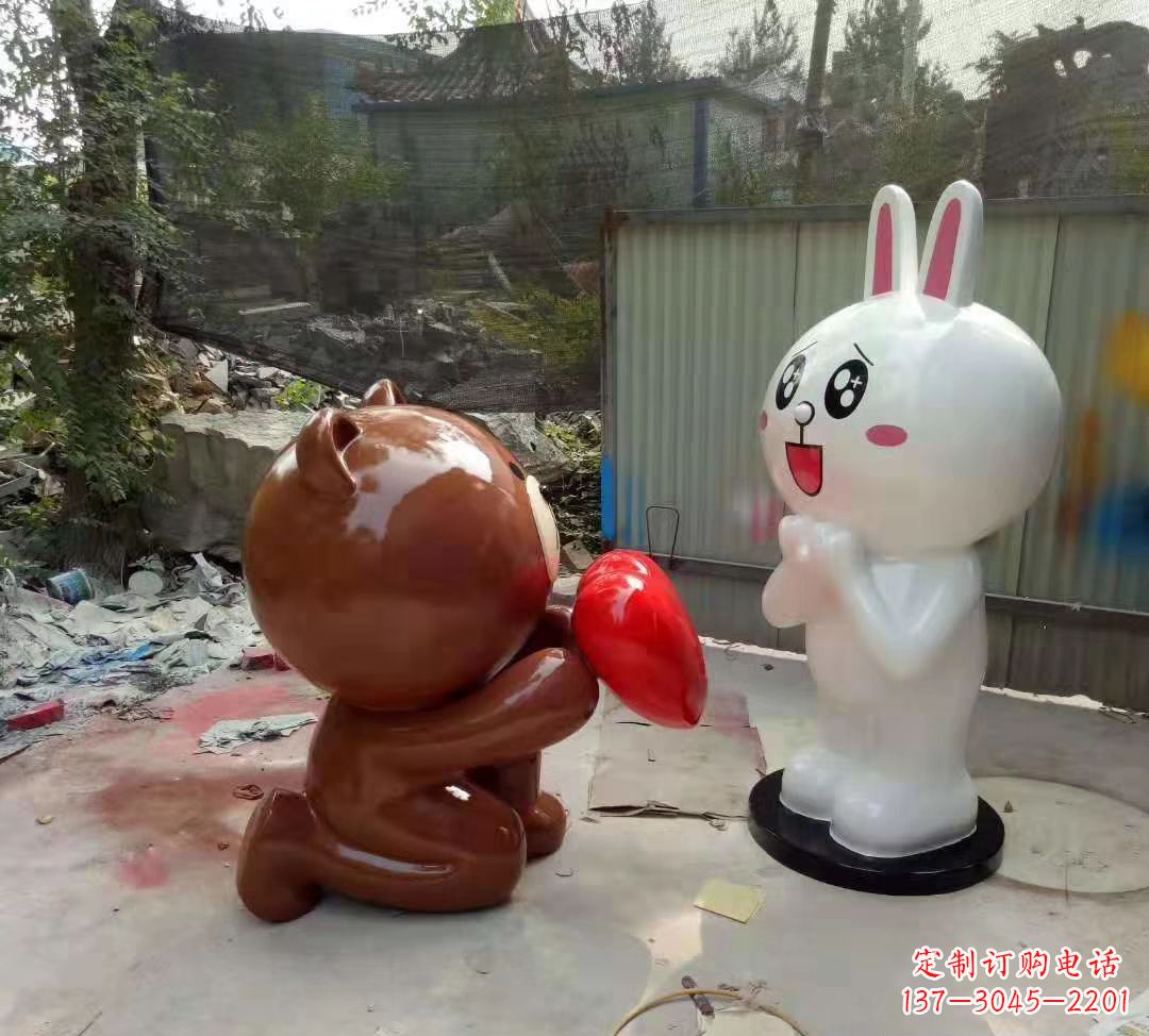 上海玻璃钢卡通熊猫雕塑精美的动物雕塑
