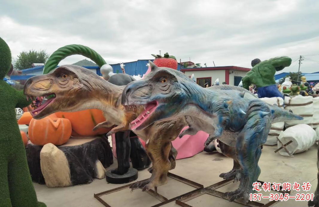 上海恐龙雕塑玻璃钢的艺术精品