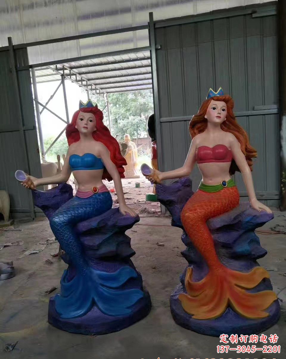 上海玻璃钢美人鱼雕塑——精美的艺术作品