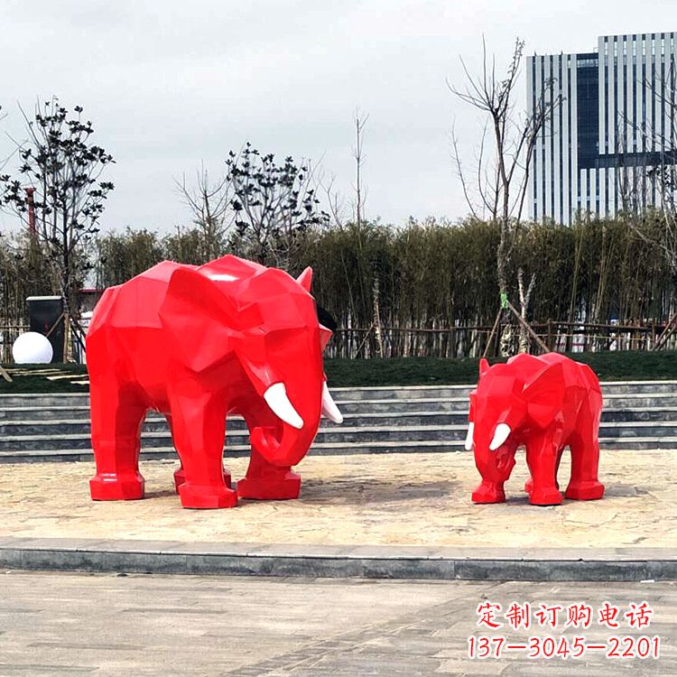 上海玻璃钢大象雕塑艺术之美