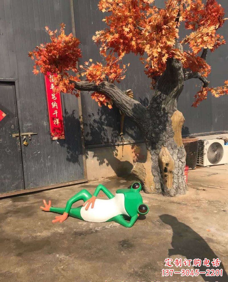 上海精美玻璃钢青蛙雕塑