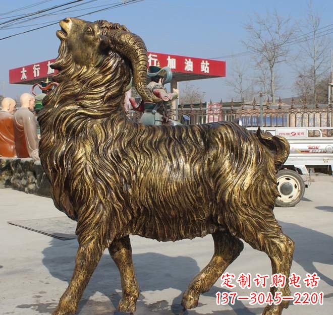 上海玻璃钢山羊雕塑——让艺术之美绽放