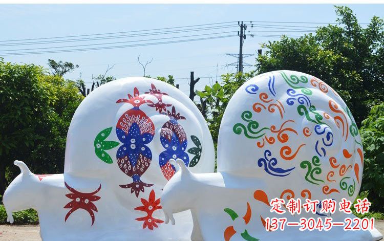 上海玻璃钢蜗牛一种精美的雕塑