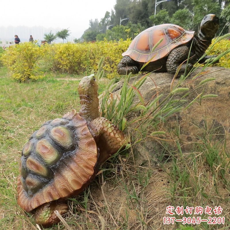 上海玻璃钢乌龟雕塑别致而古朴