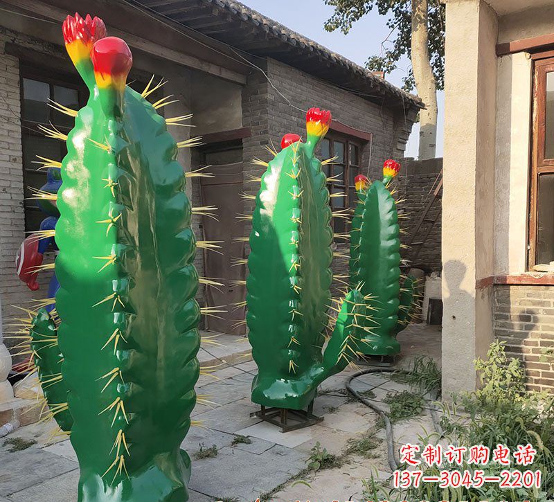 上海仙人掌雕塑玻璃钢的艺术精品