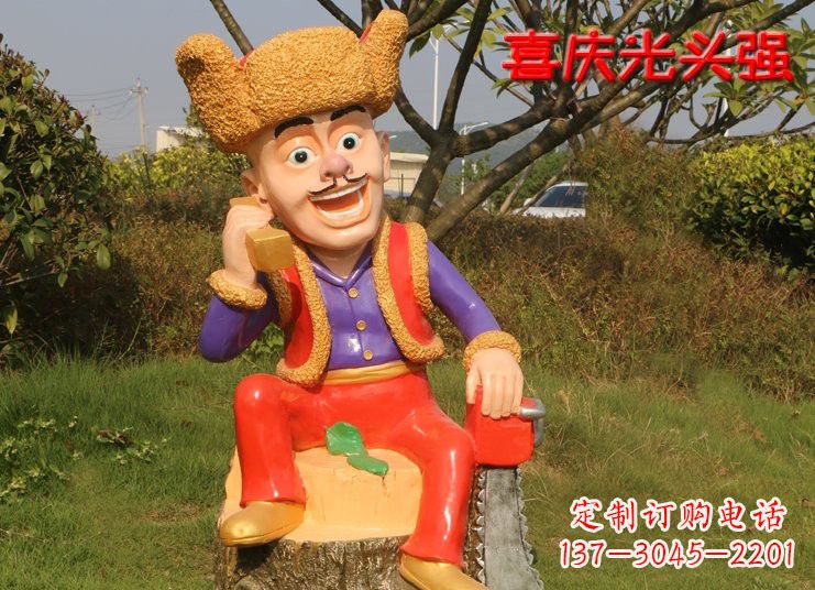 上海熊雕塑——玻璃钢熊大熊二光头强