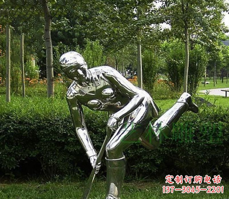 上海不锈钢保龄球人物雕塑