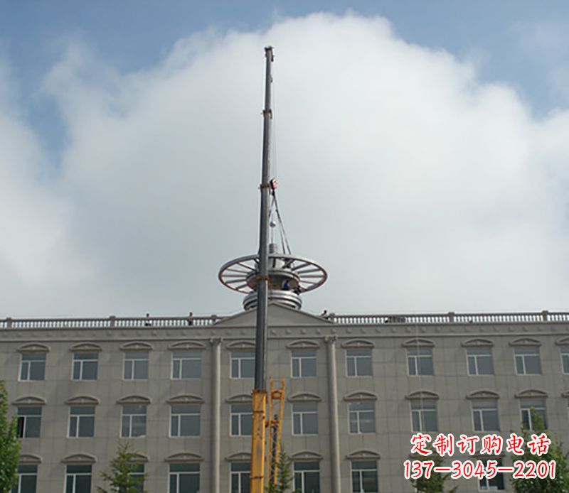 上海不锈钢避雷针雕塑——安全保护灵感之源