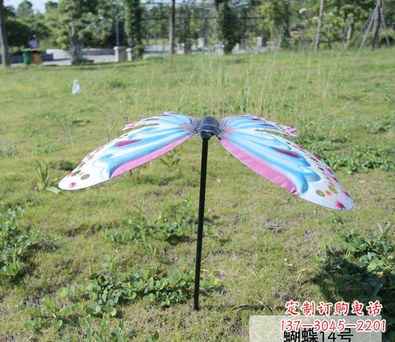 上海不锈钢彩色蝴蝶雕塑艺术之美