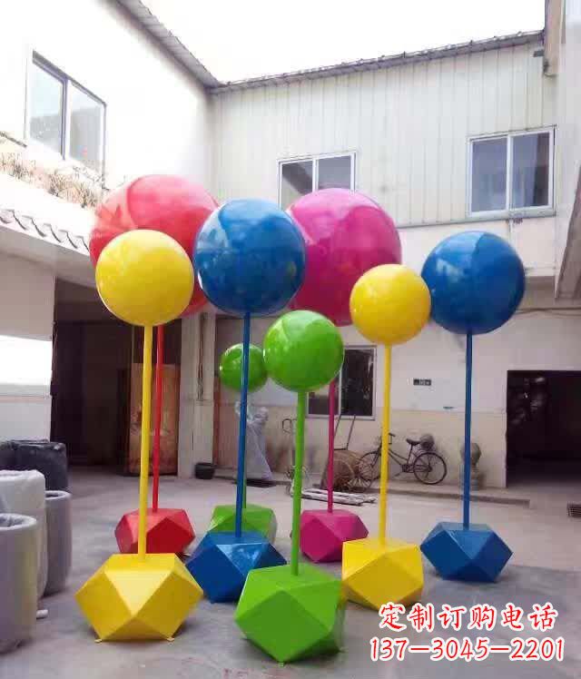 上海不锈钢彩色气球雕塑艺术的绚丽缤纷