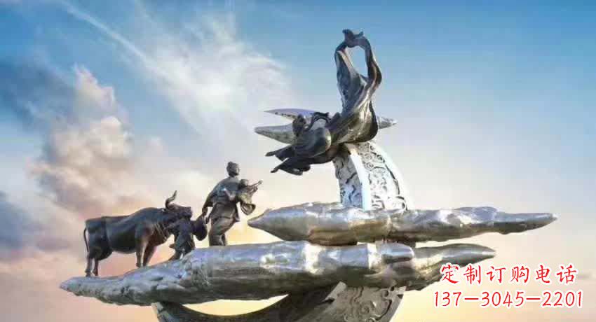 上海不锈钢嫦娥奔月雕塑