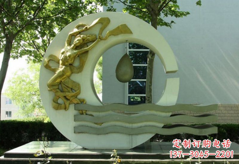 上海不锈钢嫦娥奔月雕塑——传承中华文化