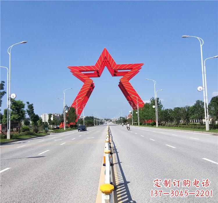 上海不锈钢城市拱门雕塑一座精美的艺术作品