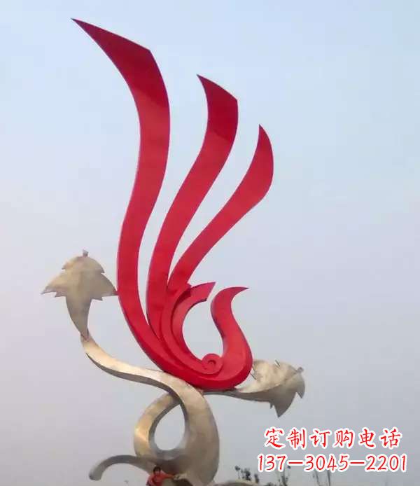 上海不锈钢城市的凤凰雕塑