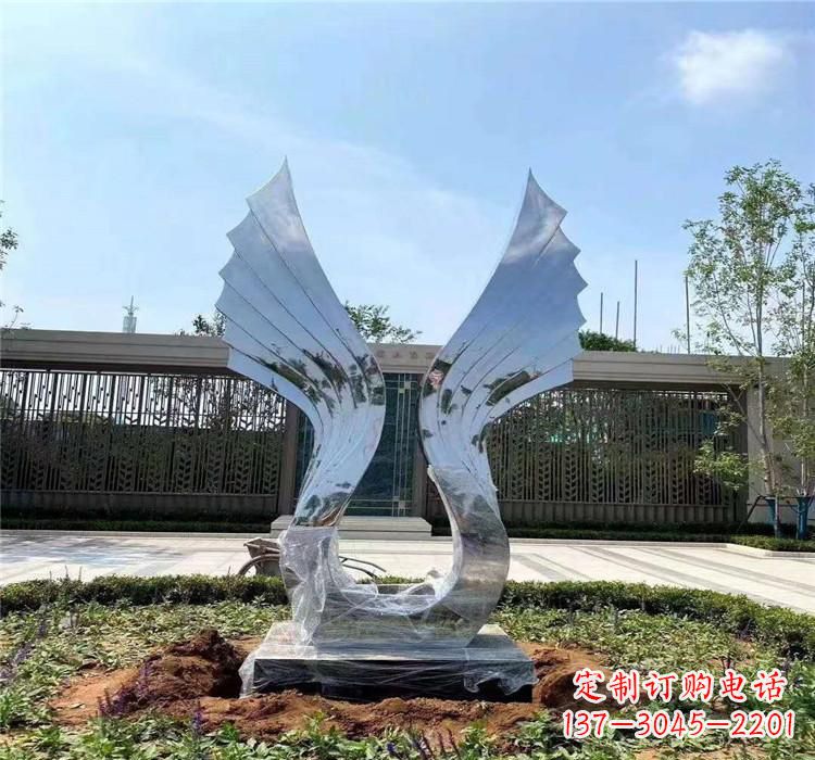 上海精美不锈钢翅膀雕塑