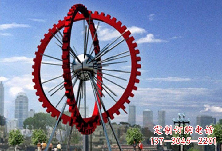 上海不锈钢摩天轮雕塑美丽的景观