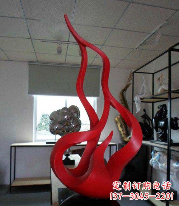 上海精致不锈钢火苗雕塑