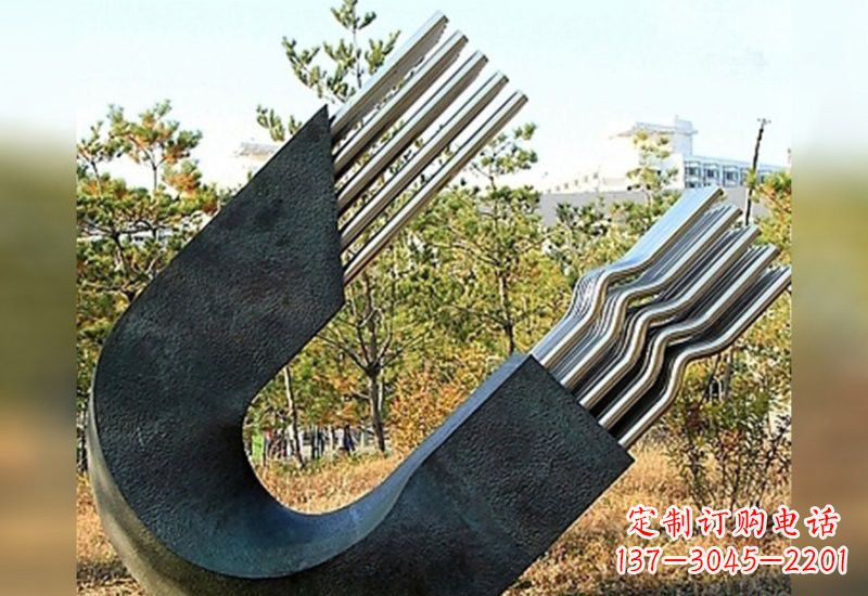 上海不锈钢磁铁雕塑绚丽多彩的艺术珍品