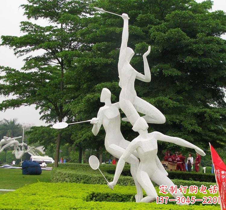 上海精美绝伦的不锈钢羽毛球雕塑
