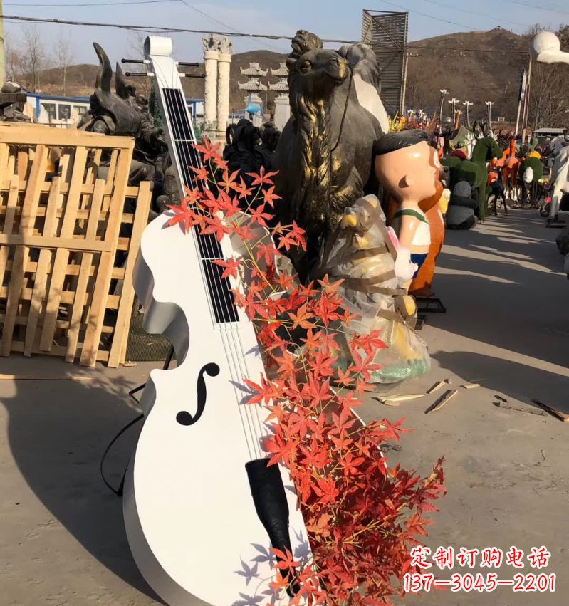上海不锈钢大提琴雕塑—精致的艺术精品