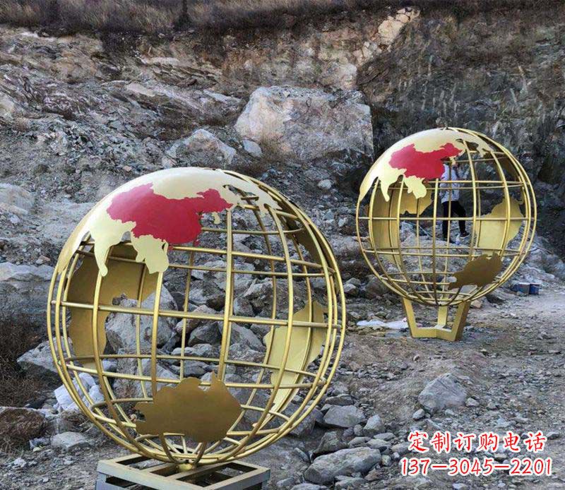 上海不锈钢制作的地球雕塑
