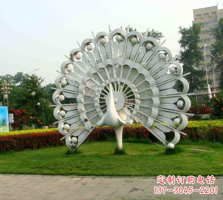 上海不锈钢孔雀雕塑