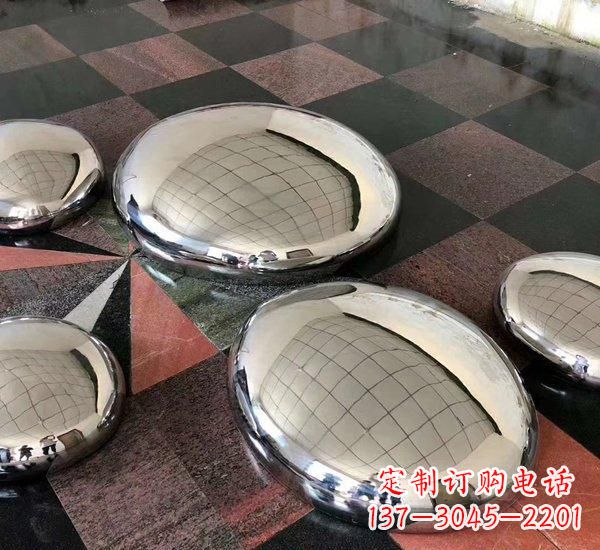上海不锈钢抽象鹅卵石雕塑