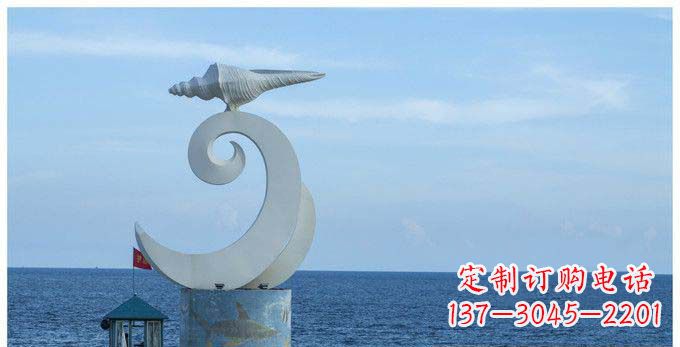 上海海螺雕塑不锈钢的精美艺术
