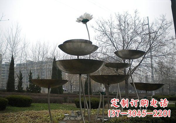 上海不锈钢抽象荷花雕塑