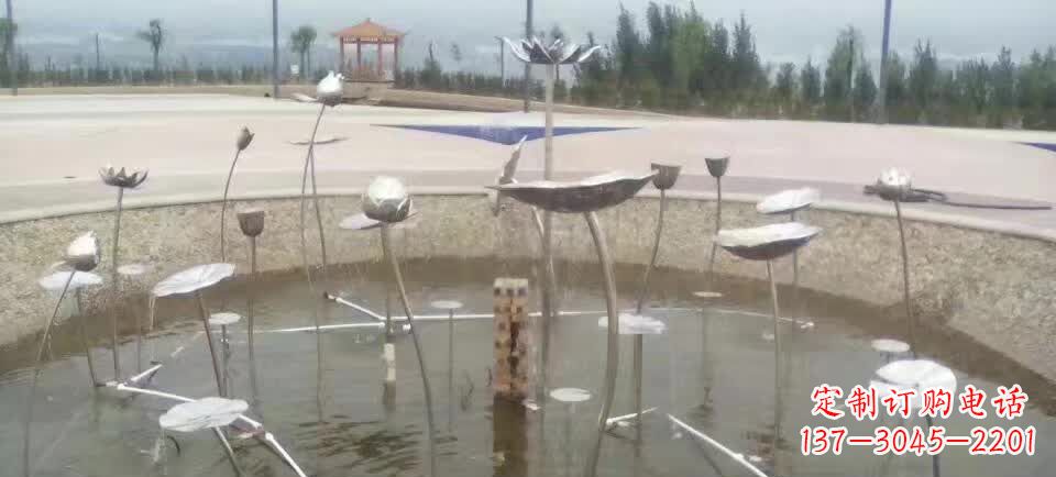 上海精美不锈钢荷花雕塑