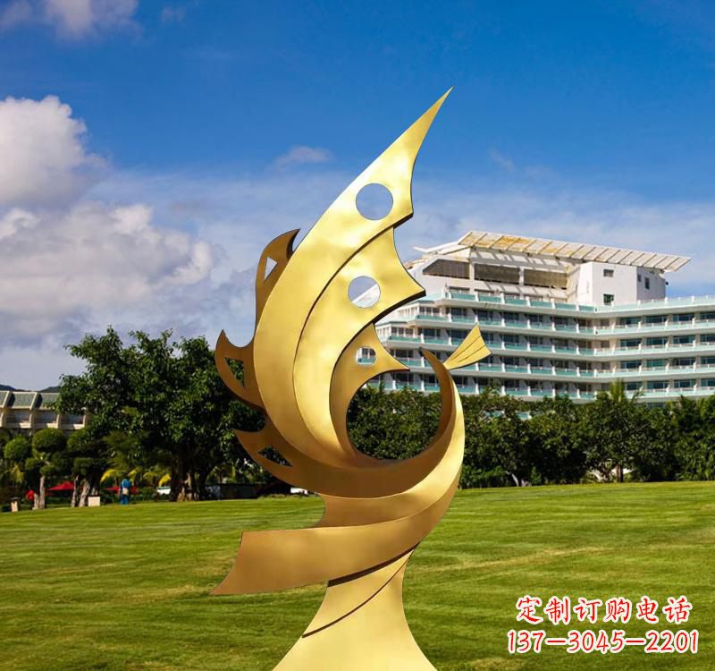 上海不锈钢凤凰雕塑精致而古典