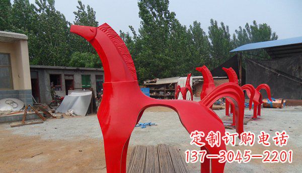 上海不锈钢马雕塑精致而经久