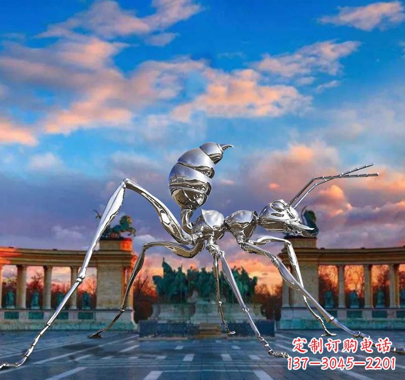 上海不锈钢蚂蚁雕塑精美外观、稳定耐用